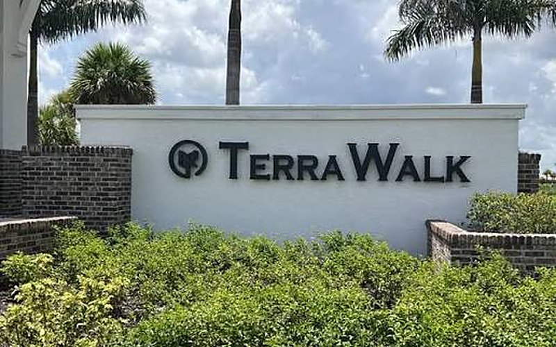 Babcock-Terra Walk entrance sign