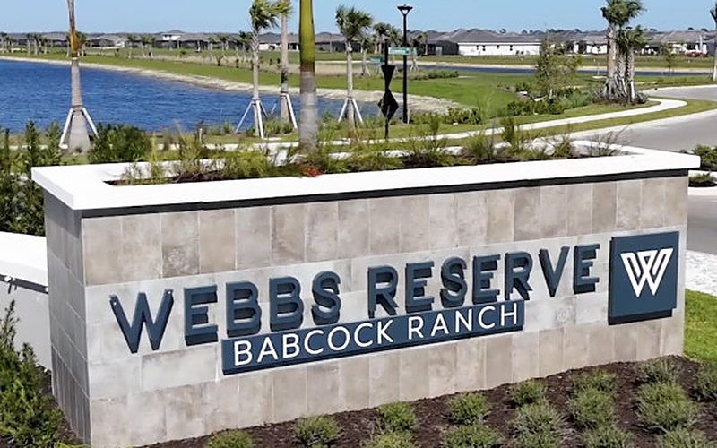 Webbs Reserve SF entrance sign